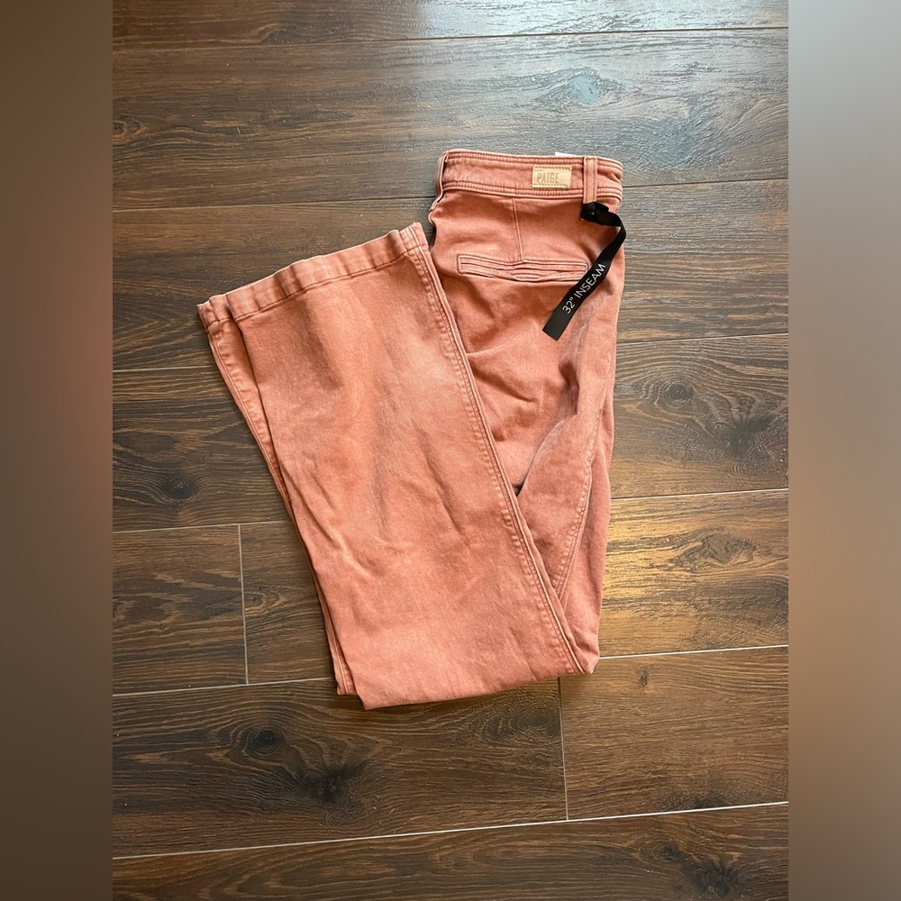 PAIGE Leenah Women's Flare Jeans in Rust